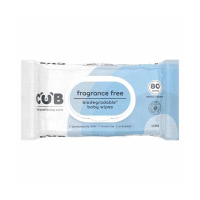 Buy CUB Biodegradable Fragrance Free Baby Wipes 80 pack | Coles