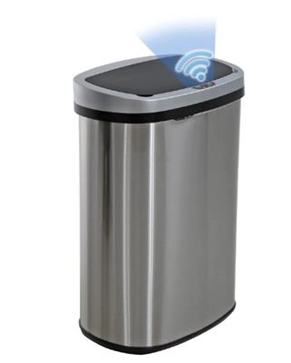 BestOffice 13 Gallon Stainless Steel Touchless Kitchen Trash Can | Walmart