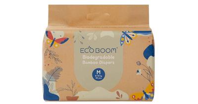 Eco Boom Bamboo Diapers M - 32 Pack Online | Faithful to Nature