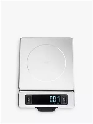 OXO Good Grips Stainless Steel Digital Kitchen Scale with Pull-Out Display, Silver, 5kg
