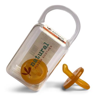 Twin Orthodontic Natural Rubber Soother | Dummy in Reusable Case – naturalrubbersoother