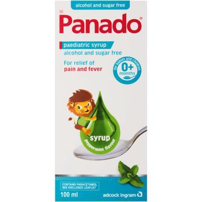 Panado Paediatric Syrup Alcohol & Sugar Free 100ml - Clicks