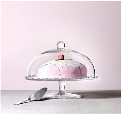 Cake Stand Footed With Dome Glass : Amazon.co.za: Home & Kitchen