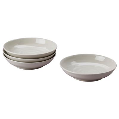 SANDSKÄDDA deep plate, light grey-beige, 21 cm - IKEA UK