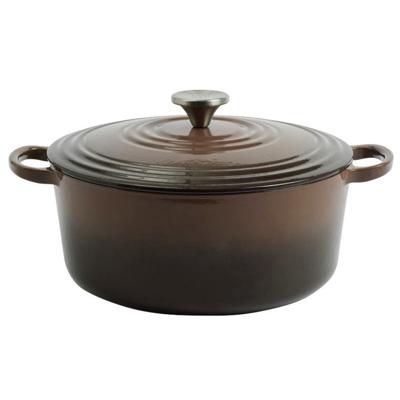 Buy Habitat 5.3 Litre Cast Iron Casserole Dish - Chocolate | Casserole pots | Habitat