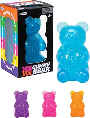 Amazon.com: Schylling NeeDoh Gummy Bear - Sensory Fidget Toy with Jelly-Like Filling - 3.5 Tall - Colors May Vary (Pack of 1) : Toys & Games