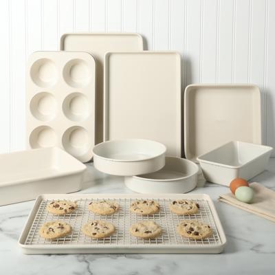 Martha Stewart Gallen 10 Piece Baking Pans Ceramic PFA Free Non-Toxic Non-Stick Bakeware Set & Reviews - Wayfair Canada
