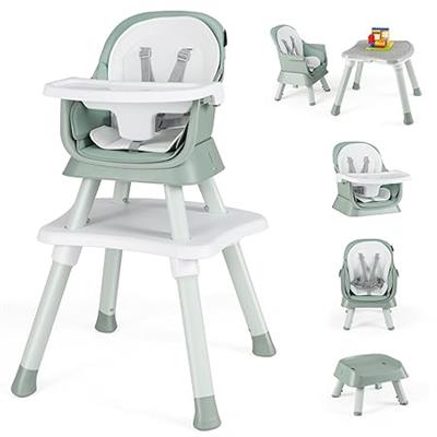 Amazon.com : HONEY JOY 8 in 1 Baby High Chair, Convertible Highchair for Babies and Toddlers/Table and Chair Set/Building Block Table/Booster Seat/Sto