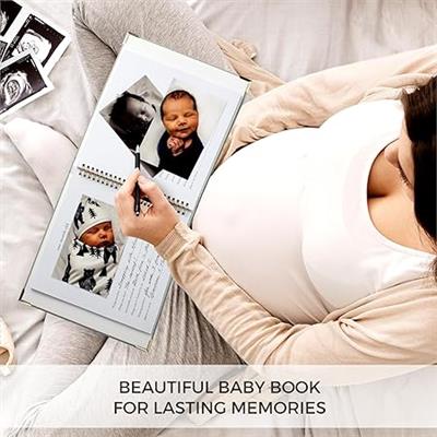 Amazon.com: Keepsake Baby Memory Book for Boys and Girls – Timeless First 5 Year Baby Book – Neutral Journal Scrapbook or Photo Album - Record a Miles