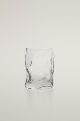 WAVY GLASS TUMBLER - Transparent | ZARA United States