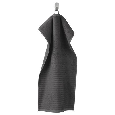VÅGSJÖN hand towel, dark gray, 40x70 cm (16x28) - IKEA CA