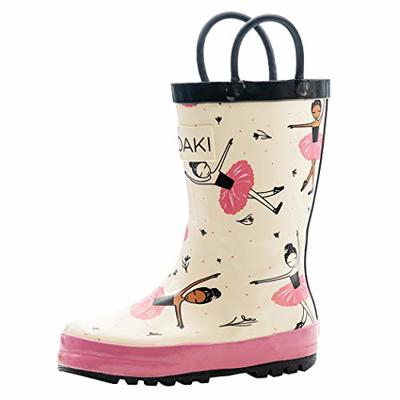 OAKI Toddler Rain Boots - Perfect Kids Rain Boots for Any Weather - Durable Rubber Baby Rain Boots Keep Little Feet Dry, Lightweight Waterproof with E