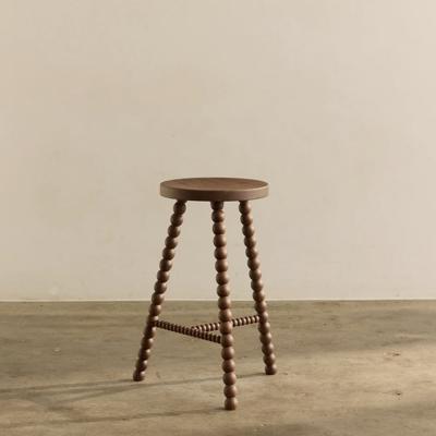 Cleo Tall Stool Walnut | by Fleur Studios
