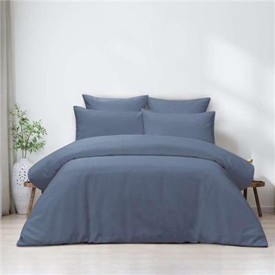 Mode Taylor Waffle Quilt Cover Set Denim