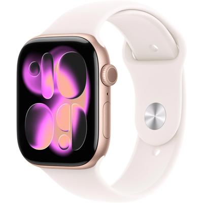 Apple Watch Series 11 GPS 46mm Rose Gold - Blush Band S/M - JB Hi-Fi
