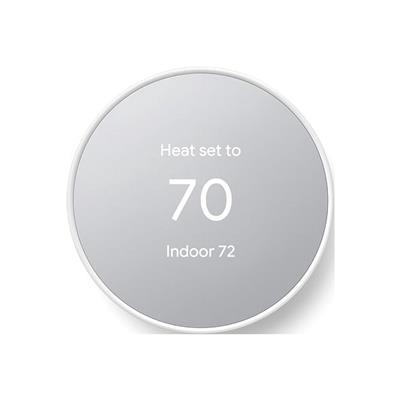 Google Nest Thermostat - Programmable, Energy Efficient, Remote Control, HVAC Monitoring - Snow - Walmart.com