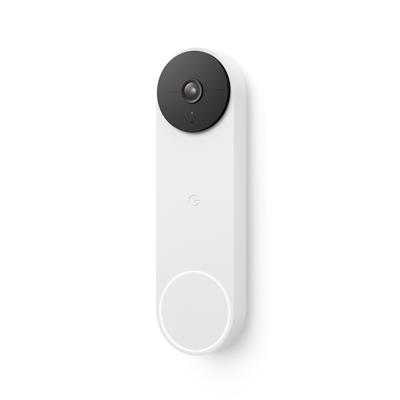 Google Nest Doorbell - Battery, WIFI, Smart Security Video Camera, Snow - Walmart.com