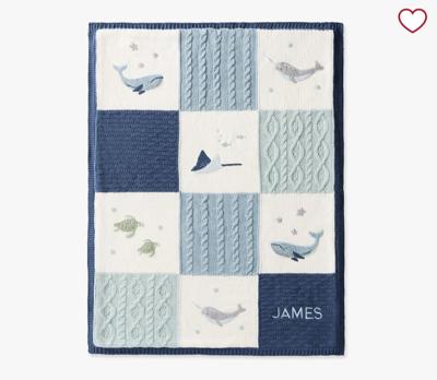 Heirloom Animal Baby Blankets | Pottery Barn Kids