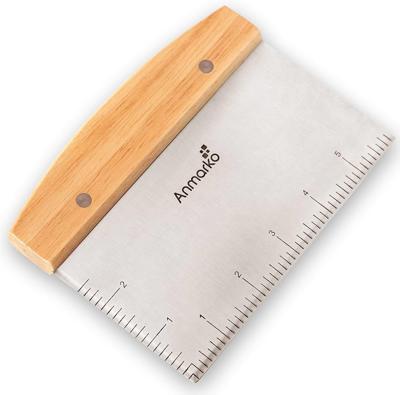 Stainless Steel Metal Griddle Scraper Chopper - Great as Dough Cutter for Bread and Pizza Dough - Multipurpose Kitchen Utensil for Flat Top Griddle -