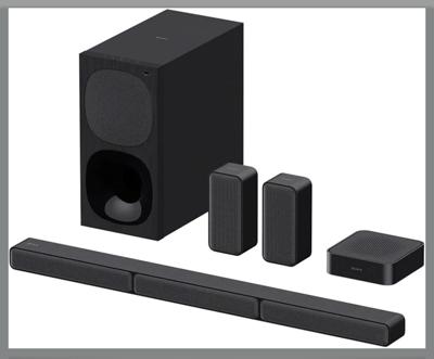 Sony HT-S40R Real 5.1ch Dolby Audio Soundbar for TV with Subwoofer & Wireless Rear Speakers