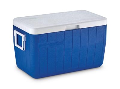 Coleman Chiller 48-Quart Hard Cooler, Holds 2-L Bottles Upright, Blue