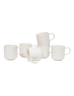 salt&pepper Embossed Mug Set 300ml 6 Piece | MYER