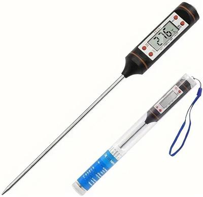 Digital Food Thermometer with Stainless Steel Probe & LR44 Battery Included : Amazon.co.za: Home & Kitchen