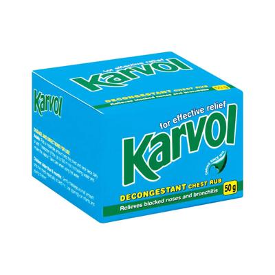 Karvol decongestant rub 50g 613