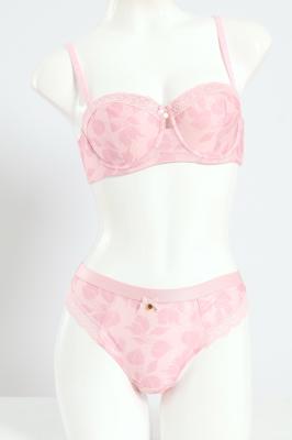 Ladies Printed Microfiber & Lace Brazilian Panty - Shrinking Violet - Pink – Edgars