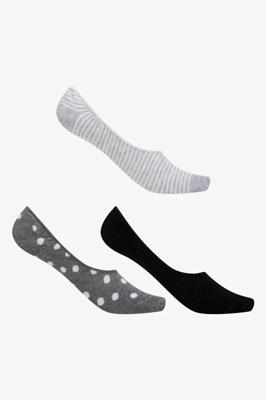 3 Pack Foot Liner Black Spot Multi - Socks & Hosiery | Ackermans – Socks & Hosiery | Ackermans