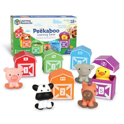 Learning Resources Peekaboo Learning Farm, Sorting Toy, Ages 18 Months and Up, early math games - Walmart.ca