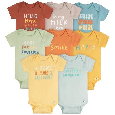 Onesies Brand Baby Neutral 8-Pack Onesies Bodysuits, Fun Fun Fun, 6-9M : Target