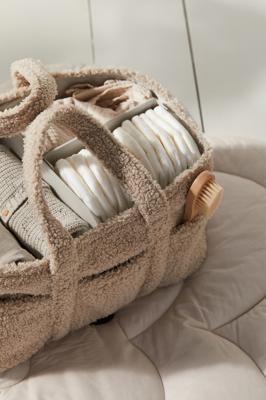 Light beige Teddy Fleece Changing Bag at H&M Home | H&M CA