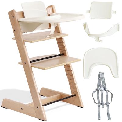 MotionGrey Blessy Baby High Chair for Toddlers & Infants, Wooden, Adjustable, Easy-to-Clean, Removable Tray, Compact & Lightweight, Ideal for Feeding