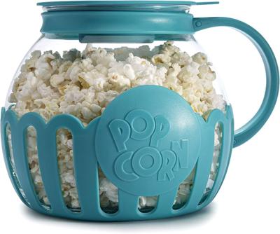Amazon.com: Ecolution Patented Micro-Pop Microwave Popcorn Popper with Temperature Safe Glass, 3-in-1 Lid Measures Kernels and Melts Butter, Made With