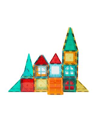 50 Piece Magnetic Tiles Castle Set - Kmart