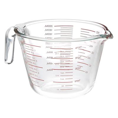 Amazon.com: Amazon Basics Glass Measuring Cup, Precise 8 Cup Capacity, Clear Kitchen Measuring Tool, 2 L : Home & Kitchen