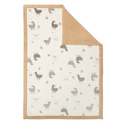 Couverture Peluche Oies