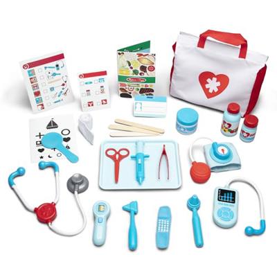 Melissa & Doug Doctors Kit – Medical Role Play Set for Boys & Girls | With Emergency Bag & Tools | Age 3+