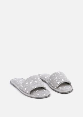 Heart Print Cotton Band Slippers | Woolworths.co.za