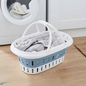 Collapsible Laundry Basket with Handles | Dunelm