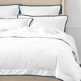 Bermuda Quilt Cover - White & Ink | White & Ink | Provincial Home Living