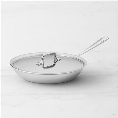 All-Clad D3 Tri-Ply Stainless-Steel Traditional Covered Frying Pan | Williams Sonoma