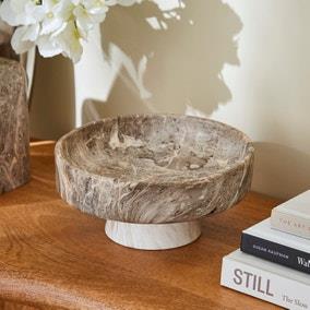 Hotel Marble Effect Bowl | Dunelm