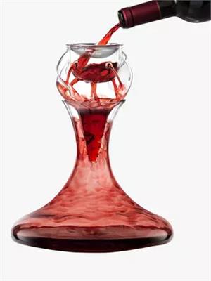 Final Touch Bar Bespoke Conundrum Revolve Glass Decanter Wine Aeration System, 750ml, Clear