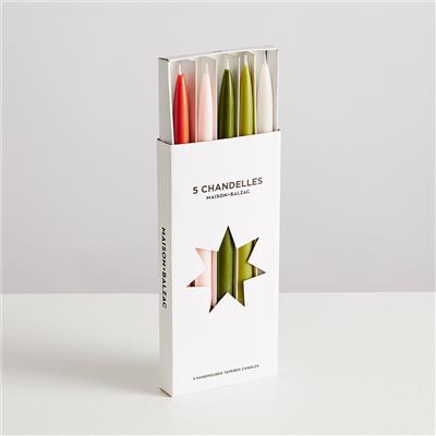 The Garden Set of Chandelles | Set of 5 Tapered Candles - Maison Balzac