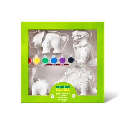 Paint-Your-Own Ceramic Dinosaurs Kit - Mondo Llama™: Kids Craft Activity, Acrylic Paint & Brushes, Ages 8+ : Target