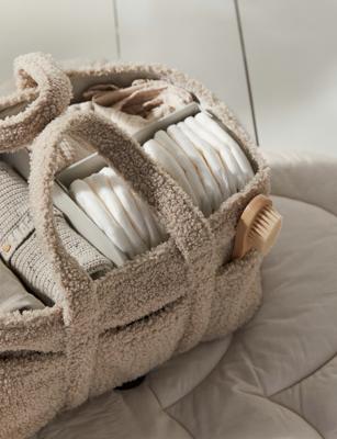 Light beige Teddy Fleece Changing Bag at H&M Home | H&M CA