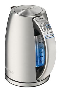 Cuisinart Cordless Electric Kettle w/ 7 Preset Temperatures, Stainless Steel, 1.7-L