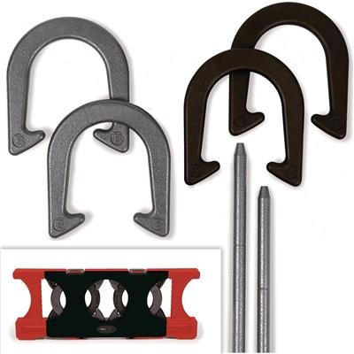 Rec-Tek Horseshoe Game with Carry Case, Rust-Resistant